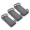 Shower Storage Rack 3 Layers Punch   Rectangle Aluminum Shower Shelf Basket for Home Bathroom