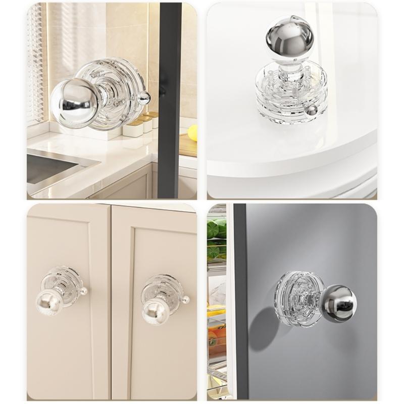Powerful Suction Cup Glass Door Handle Reusable Waterproof Bathroom Grab Removable Door Handle Easy To Install
