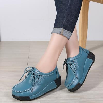 Women Flats Comfortable Loafers Shoes Woman Breathable Leather Sneakers Women Fashion Black Soft Casual Shoes Female