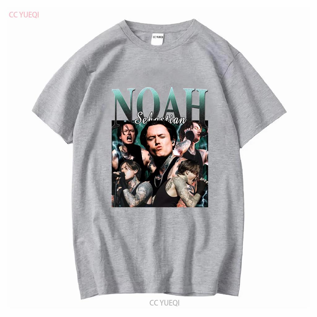 Noah Sebastian Tričko s vintage praním vintage prané Pohodlné Mírně homme grafické Unisex Strečové Stylové móda Měkké