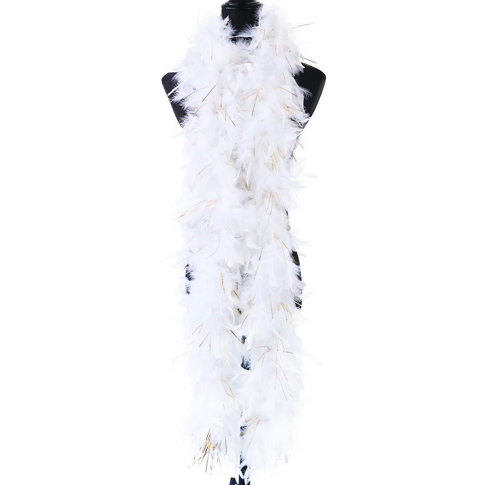 DIY 90Gram High Quality Fluffy Turkey Feathers Boa for Shawl Red Pink Plumes Ribbon Wedding Dress Decoration Crafts Feathers 2 Yards