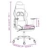 Gaming Chair with Massage Function and Footrest Black & Orange Faux Leather
