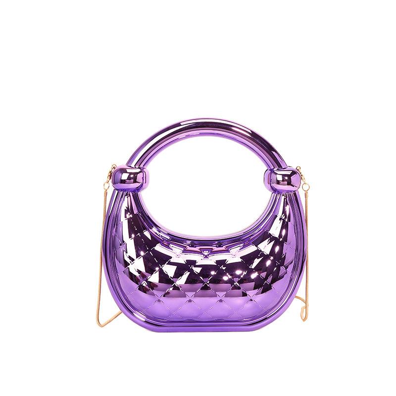 Women's bag 2025 new European and American fashion gradual change color messenger box bag niche hand carry rope knot dumpling bag tide