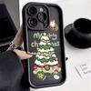 Christmas Tree Printed Phone Case For iPhone 16 15 14 13 12 11 Pro Max X XR XS Max SE2 8 7Plus ShockProof Silicone Back Cover