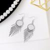 Korean Symmetrical Sweet  Fringed Temperament Personality Daily Earrings