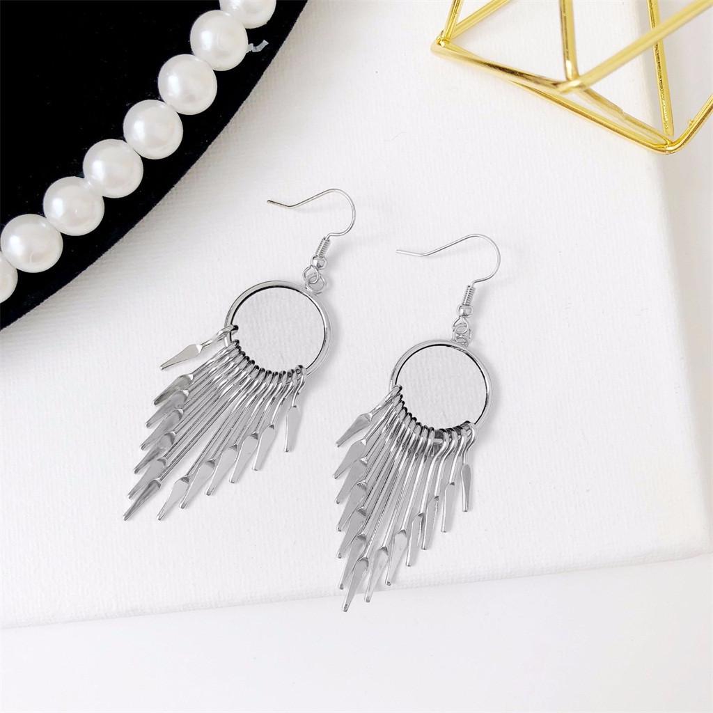 Korean Symmetrical Sweet Fringed Temperament Personality Daily Earrings