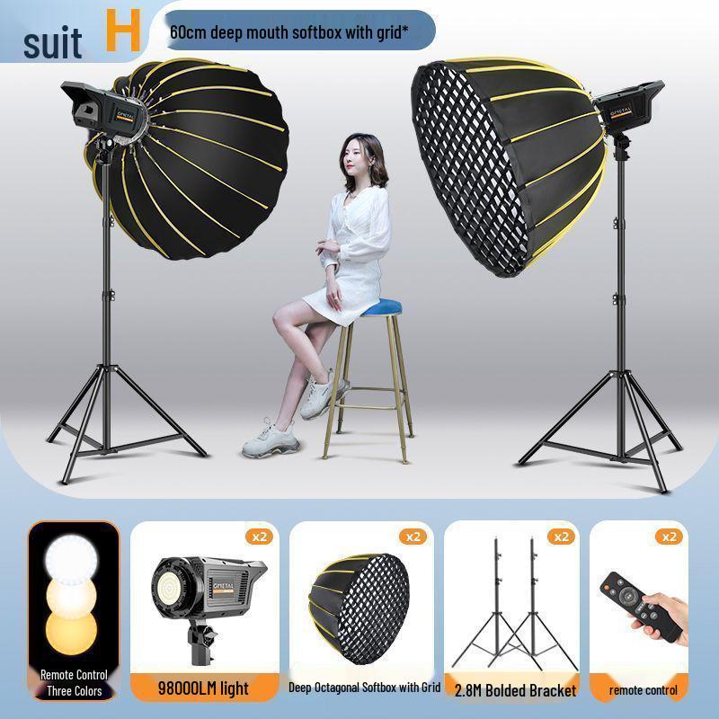 Octagonal Parabolic Softbox Set for Professional Indoor Photography