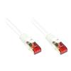 Good Connections RNS Cordon De Raccordement RJ-45 (P) Pour RJ-45 (P) 2 M SFTP, PiMF CAT 6 Moulé, Sans Crochet Blanc