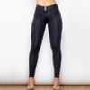 Shascullfites Jeans Fireveis Stretch Merke Middels Høyde Svart Denim Elastisk Push Up Jeans For Kvinner