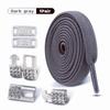 Silver Diamond buckle No Tie Shoe laces Elastic Laces Sneakers Tennis Shoelaces without ties Flat Shoelace for Shoes accessories