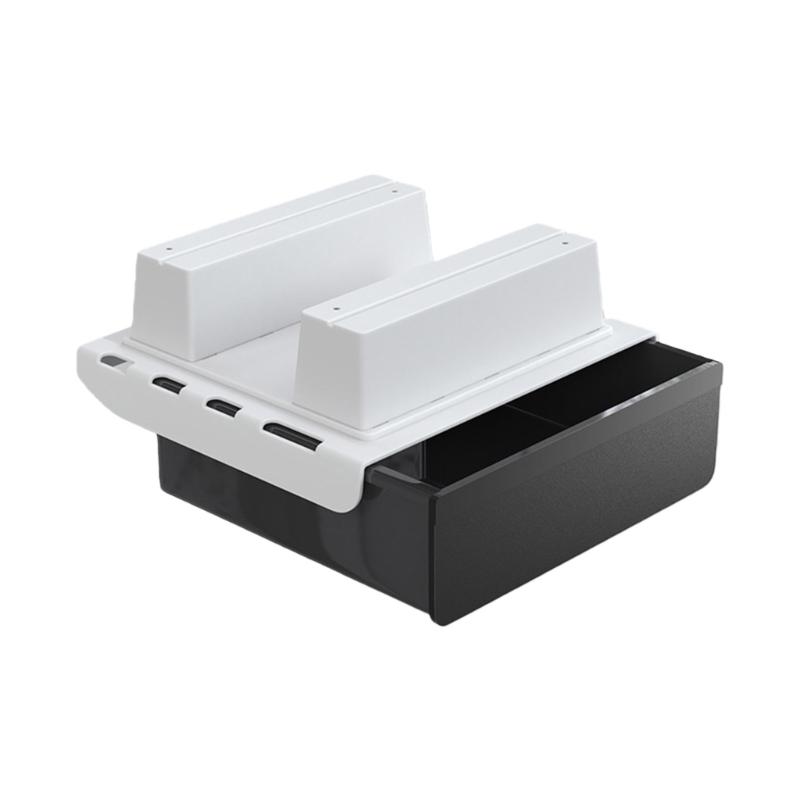 Space Saving Under Desk Storage Drawer Polypropylene Construction Workspaces Organizer Easy Installation Box