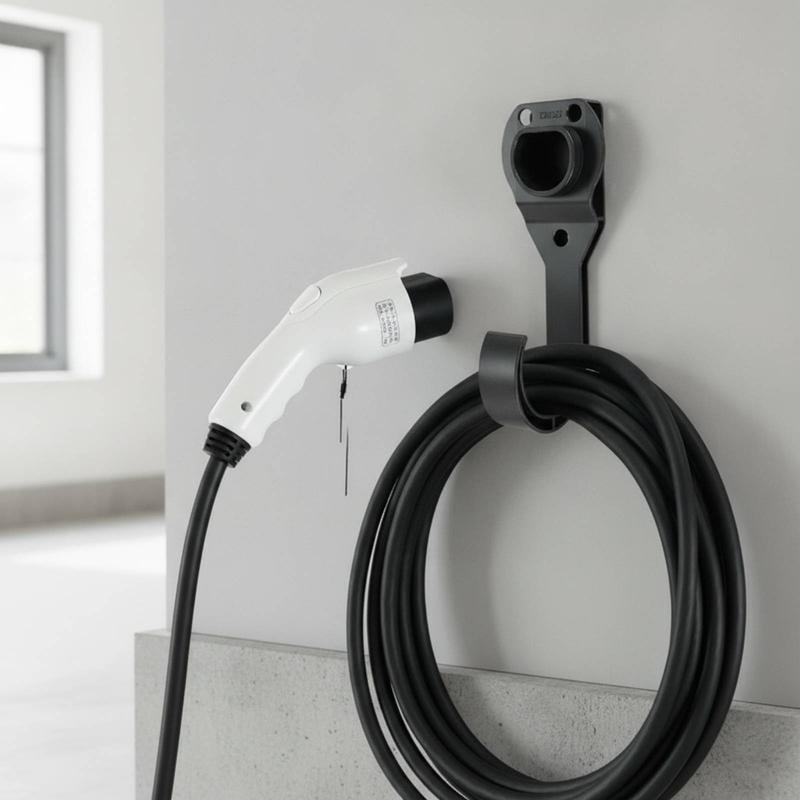 Charging Holder Easy To Install Electric Vehicle Charger Dock Charger Holder Tangle Avoidance Vehicle Accessory Heavy Duty