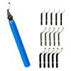 Blaues Entgratwerkzeug-Set Enthält 10 BS1010 Klingen oder 15 Klingen Für Präzision und Effizienz bei der Metall- und Kunststoffbearbeitung