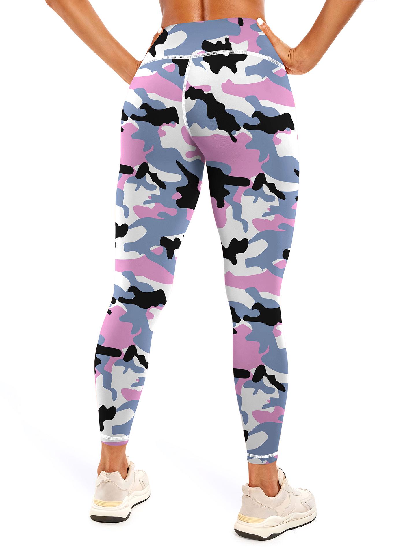 

Women s Camouflage High-Waist Yoga & Cycling Pants XL