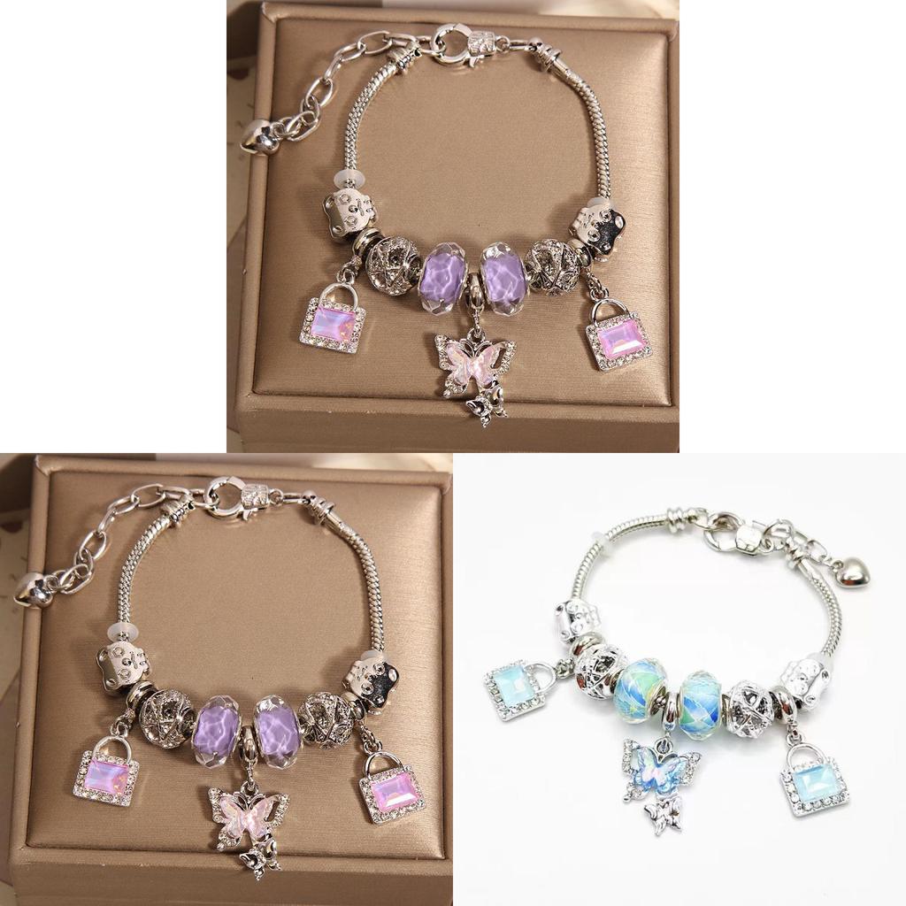 Hand Chain Women Jewelry With Alloy Material Butterfly Pendant For Romantic Couples