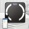 1 buc cântar inteligent digital cu LED, cântar pentru măsurarea grăsimii, AAP wireless pentru telefoane inteligente.