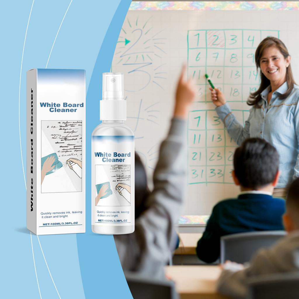Whiteboard Cleaner, /Classroom Oil Based Whiteboard Ink Removal Cleaner 100ml