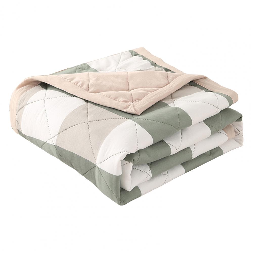Polyester Quilt Summer Quilt Breathable Lightweight Comforter Soft Queen Blanket For Summer Machine Washable Skin-Friendly