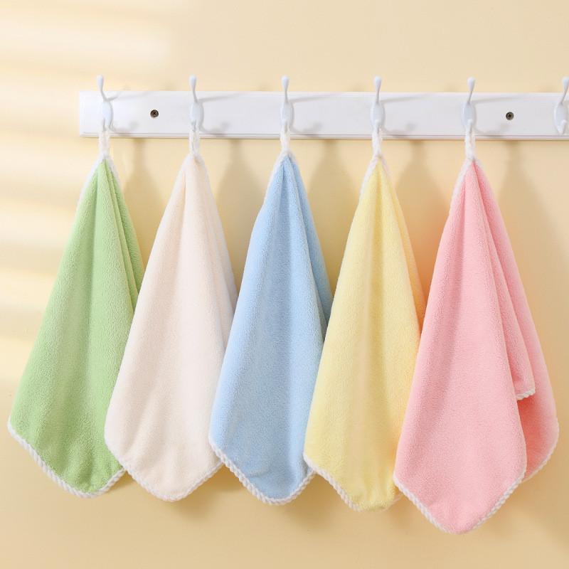 Coral Velvet Towel Absorbent Home Face Cloth With Custom Logo For Gift And Souvenir Use