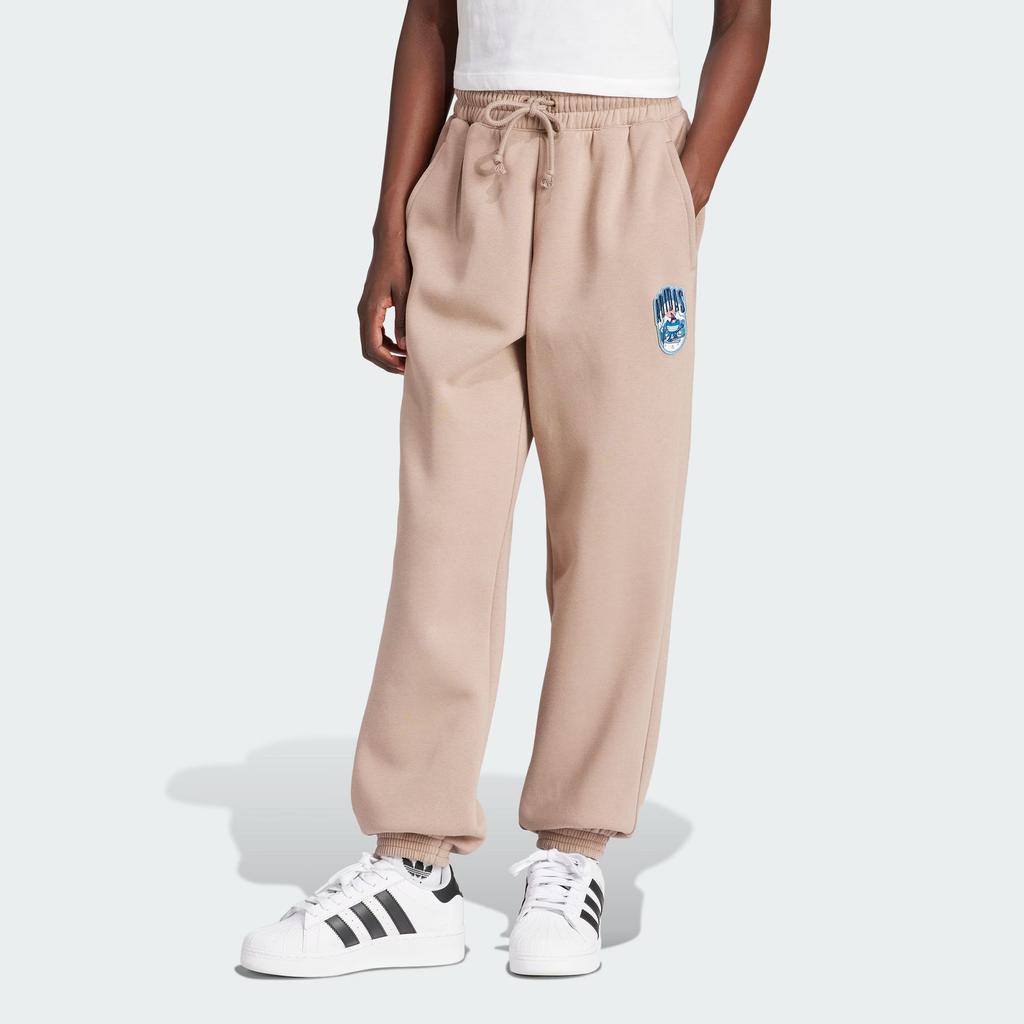 Adidas Originals Holiday Sweat Joggers Breathable Knit Women Bottoms Pink Brown IT1744