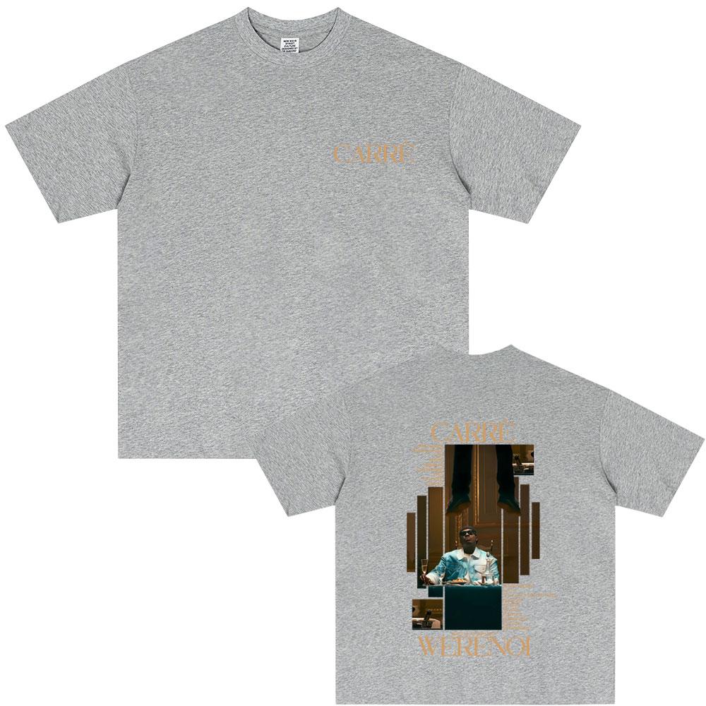 2026 Sommer Rapper WeRenoi Carré Album Bedrucktes T-Shirt Herrenmode Hiphop Popmusik Baumwolle Locker Lässig Retro T-Shirt Oberteile