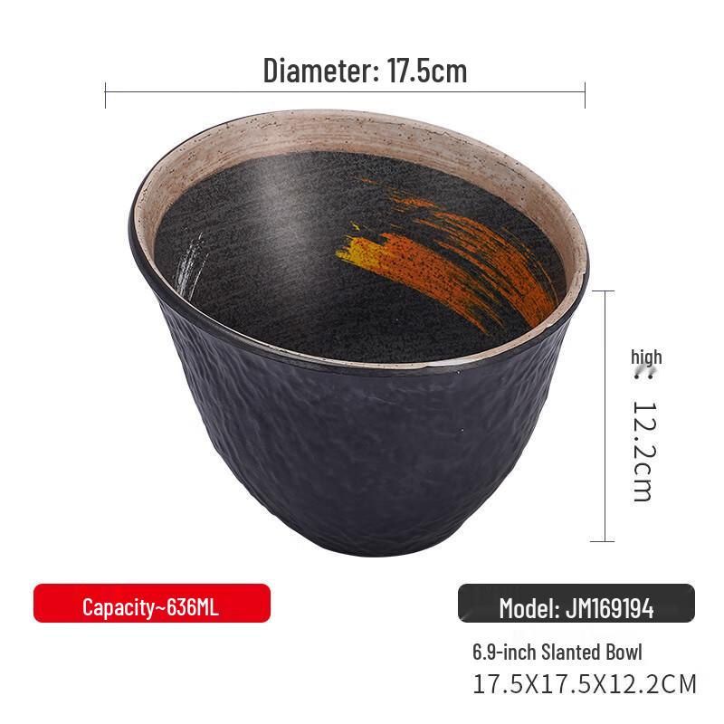Commercial Melamine Slanted Salad Bowl