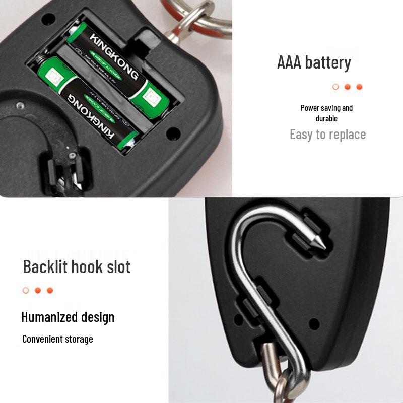 Portable Electronic Hanging Scale 200kg: Handheld Hook and Hoist Scale for Express Use