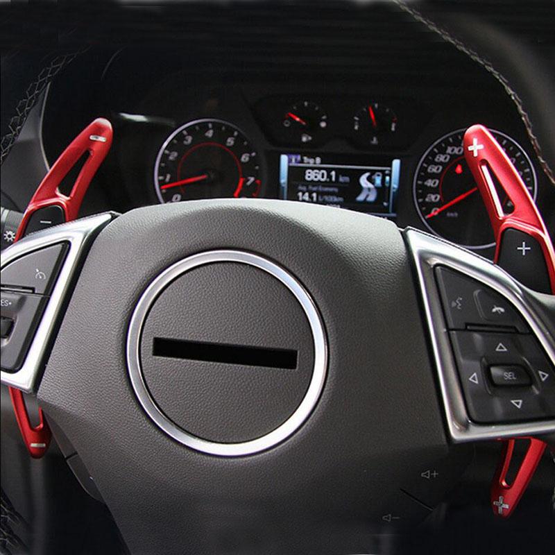 Car Styling for Chevrolet Camaro 6th Gen 2016 2017 2018 Aluminum Paddle Shifters Steering Wheel Shift Paddles Decoration