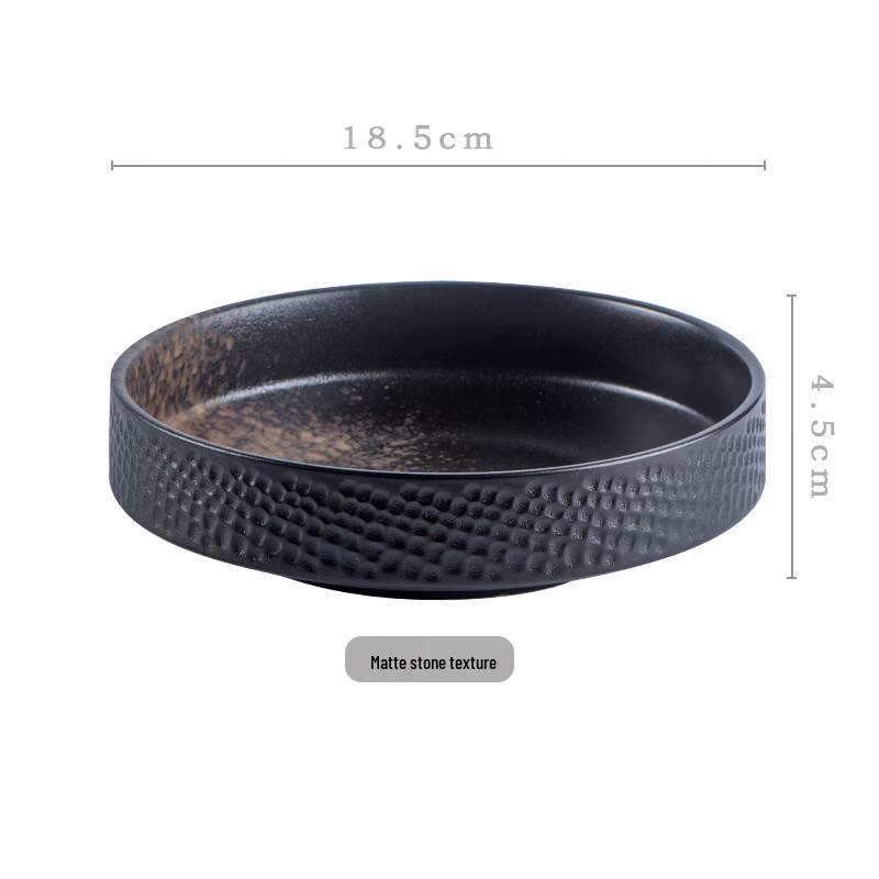 Abay Japanese Style Embossed Ceramic Salad Bowl