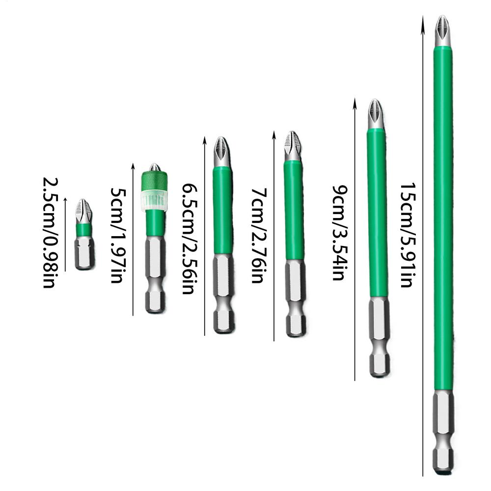 Magnetic Screwdriver Bits Magnetic Ergonomic Durability Screwdriver Bits Portable Toolkit Accessories Rustproof Drilling Tool
