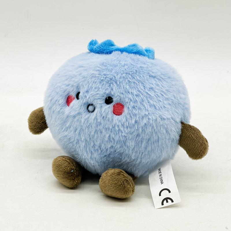 14cm Cute Blueberry Plush Toy Movie Stuffed Animal Fruit Series Plush Doll Cute Baby Sleeping Companion Room Decor Birthday Gift