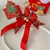 Vánoční dekorace Vánoční čelenka Bell Bow Hair Band Festivalová dekorace