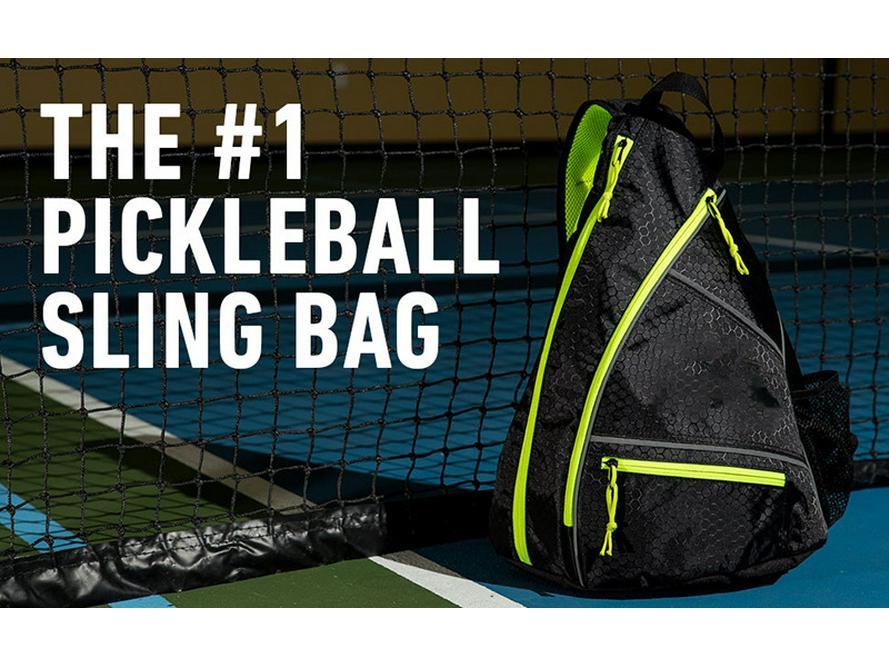 Versatile Lightweight Crossbody Bag for Tennis, Badminton, and Pickleball Rackets with Large Capacity