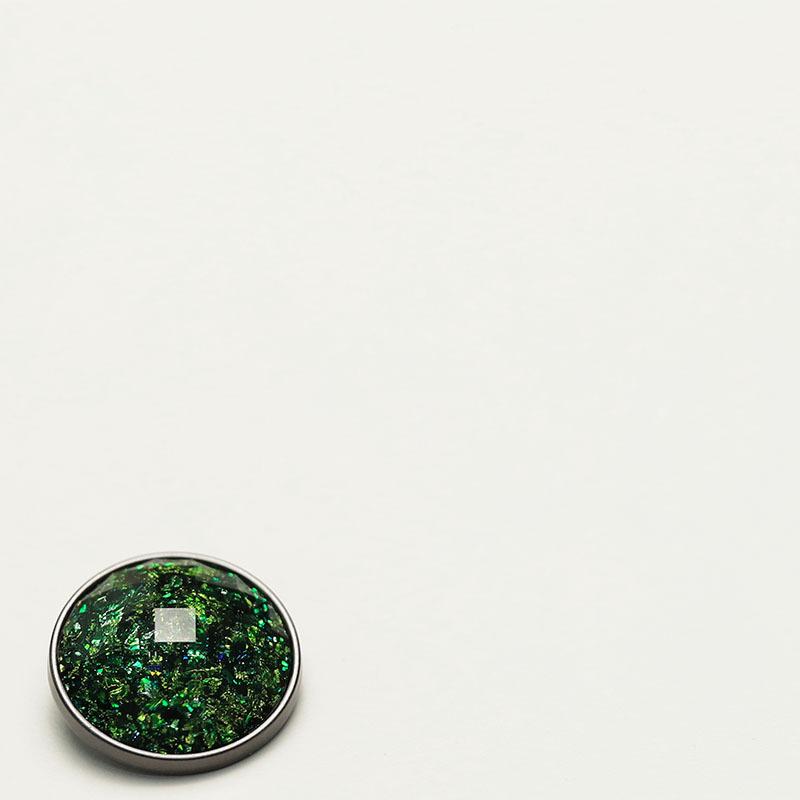 Xiaoxiang Celebrity Style Metal Buttons Versatile Tweed Jacket Double-Sided Nylon Fur Large Clothes Buttons