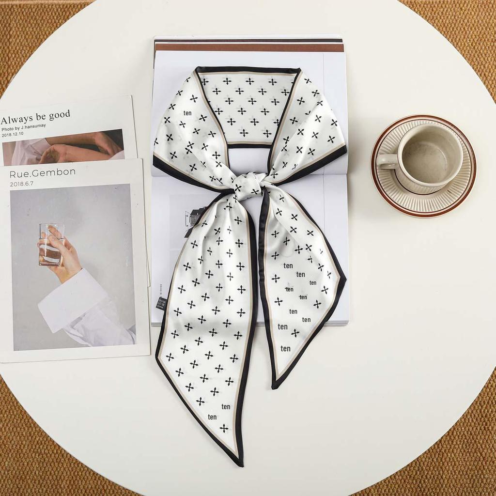 Trendy Silk-Like Ribbon Headband & Scarf: Multi-functional Hair Tie, Headscarf, Waistband - Hot Fashion Item