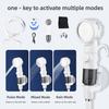 Upgraded Portable Camping Shower Pump Rechargeable 4000mAh Digital Display Electric Shower Beach Dormitory with Hose And Hook