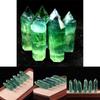 Punct de Cristal de Cuarț Fluorit Verde Natural Radiant Baghetă Hexagonală Pentru Vindecare și Reiki