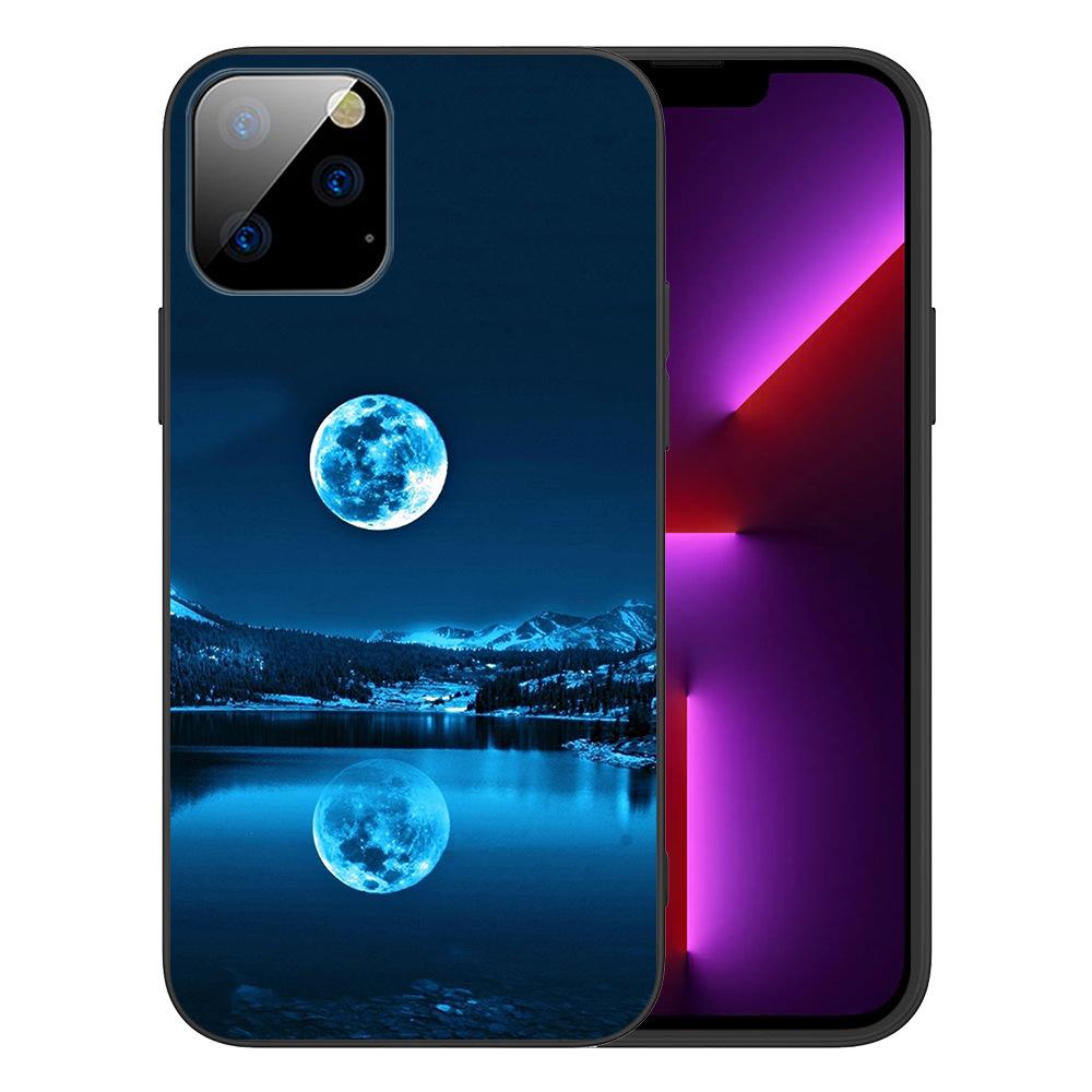 Applicable To IPhone16 Starry Sky Scenery Mobile Phone Case, New Moon Star Universe Couple Literary Mobile Phone Case