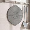 Silicone Splash Guard for Frying Pan Foldable Bacon Cooking Oil Splash Cover Splatter Guards for Home Kitchen Cooking