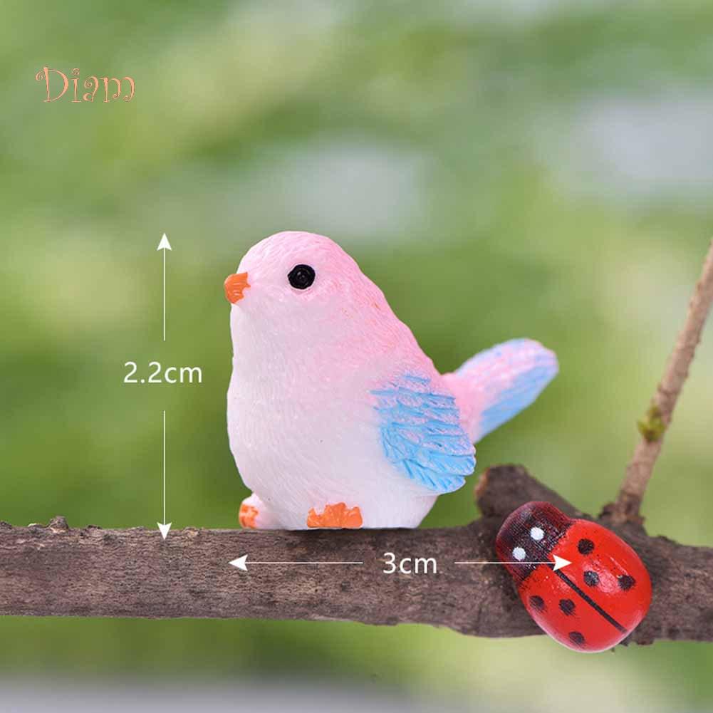 TDStore Cute Simulation Bird Animal Mini Figurine Model DIY Landscape Garden Ornament