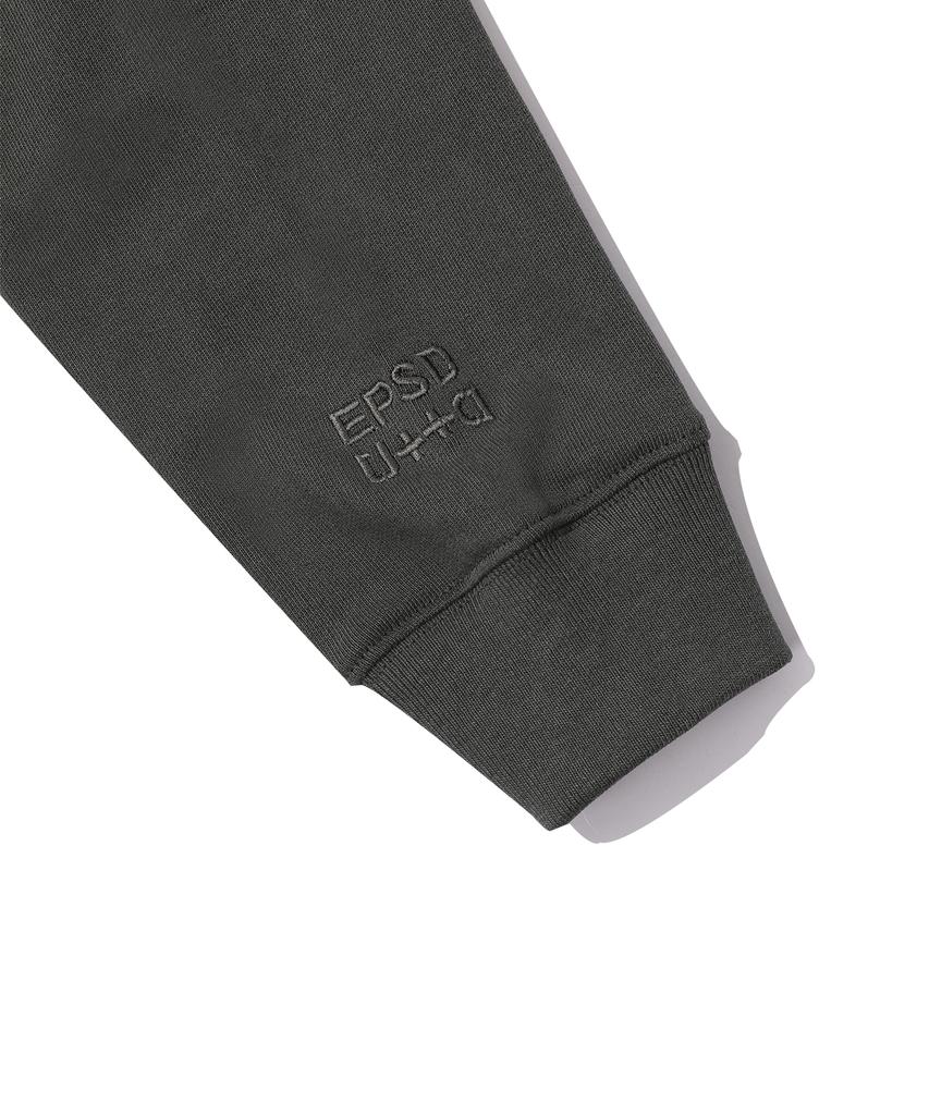 Episode Untitled Symbol Match Pigment Zip-Up Hoodie_Charcoal