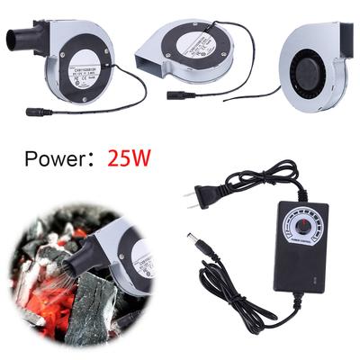 Soffiatore d'aria 6000RPM con regolatore di velocità variabile DC 12V Ventola per barbecue Ventola per barbecue Soffiatore d'aria per fornello da campeggio Ventole per cucinare