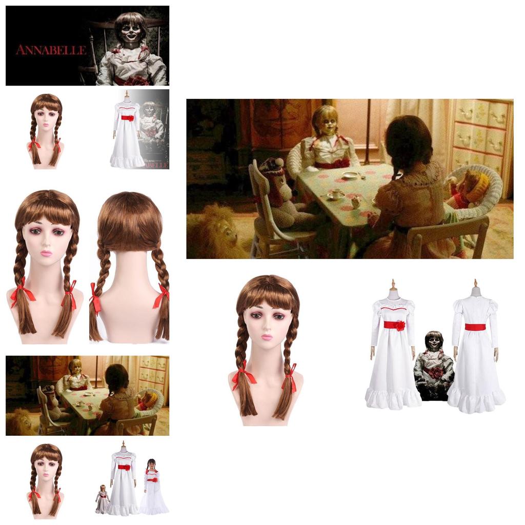 Adult Annabell Wig With Ponytails For Cosplay Costume Accessory