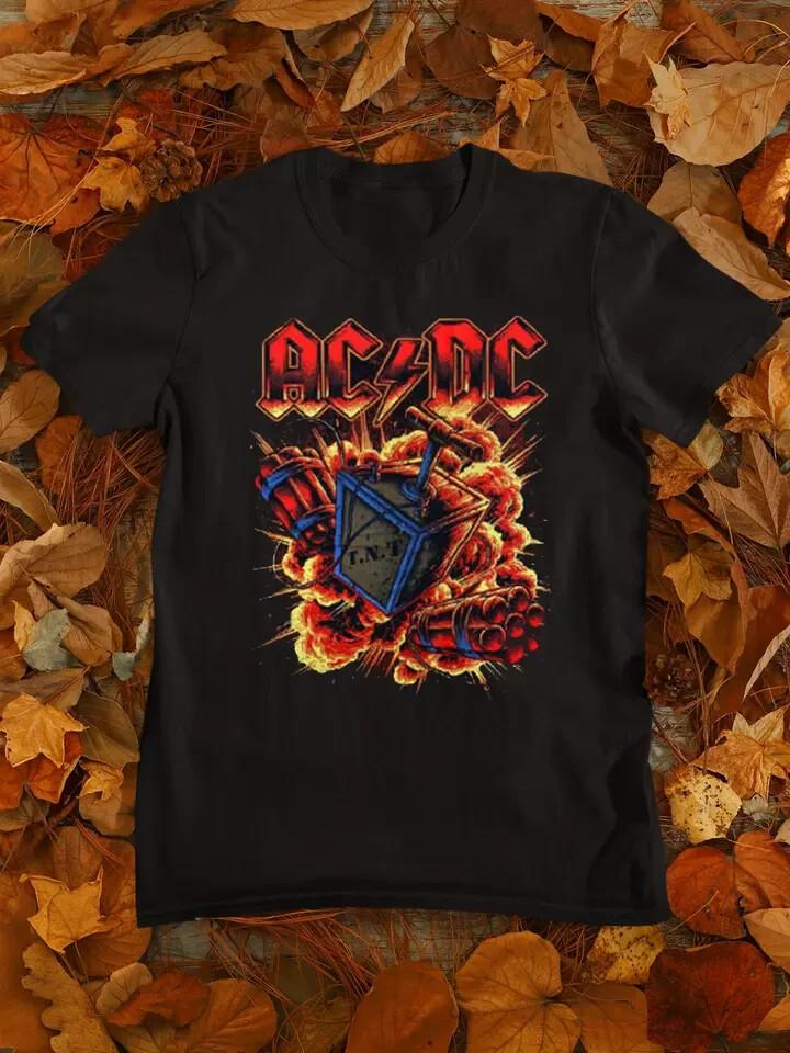 AC DC Band Rock And Roll Unisex Short Sleeve T shirt All Size S To 4XL Unisex T-Shirt Graphic Tee S