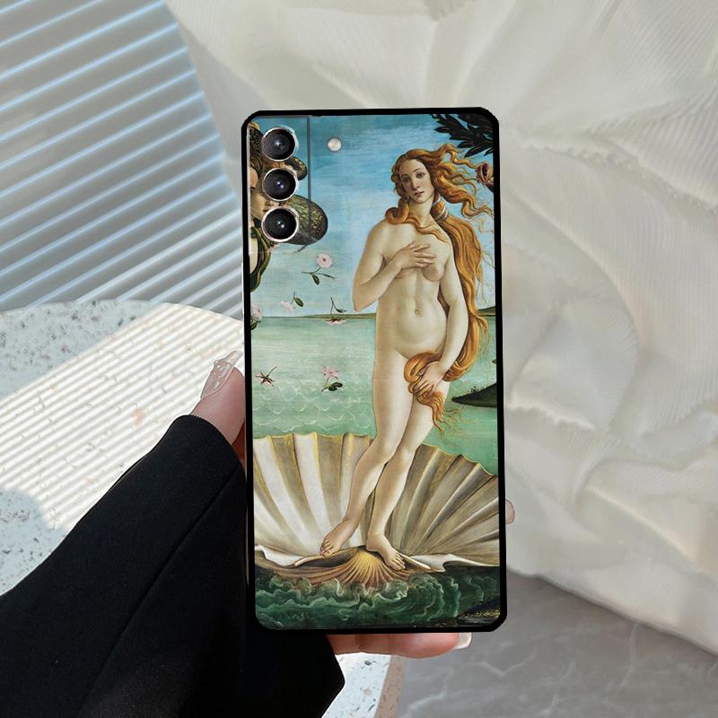 Art Painting Birth Of Venus Funda For Samsung Galaxy S22 Ultra S21 FE S20 FE S8 S9 S10 Plus Note 10 20 S23 Ultra Case