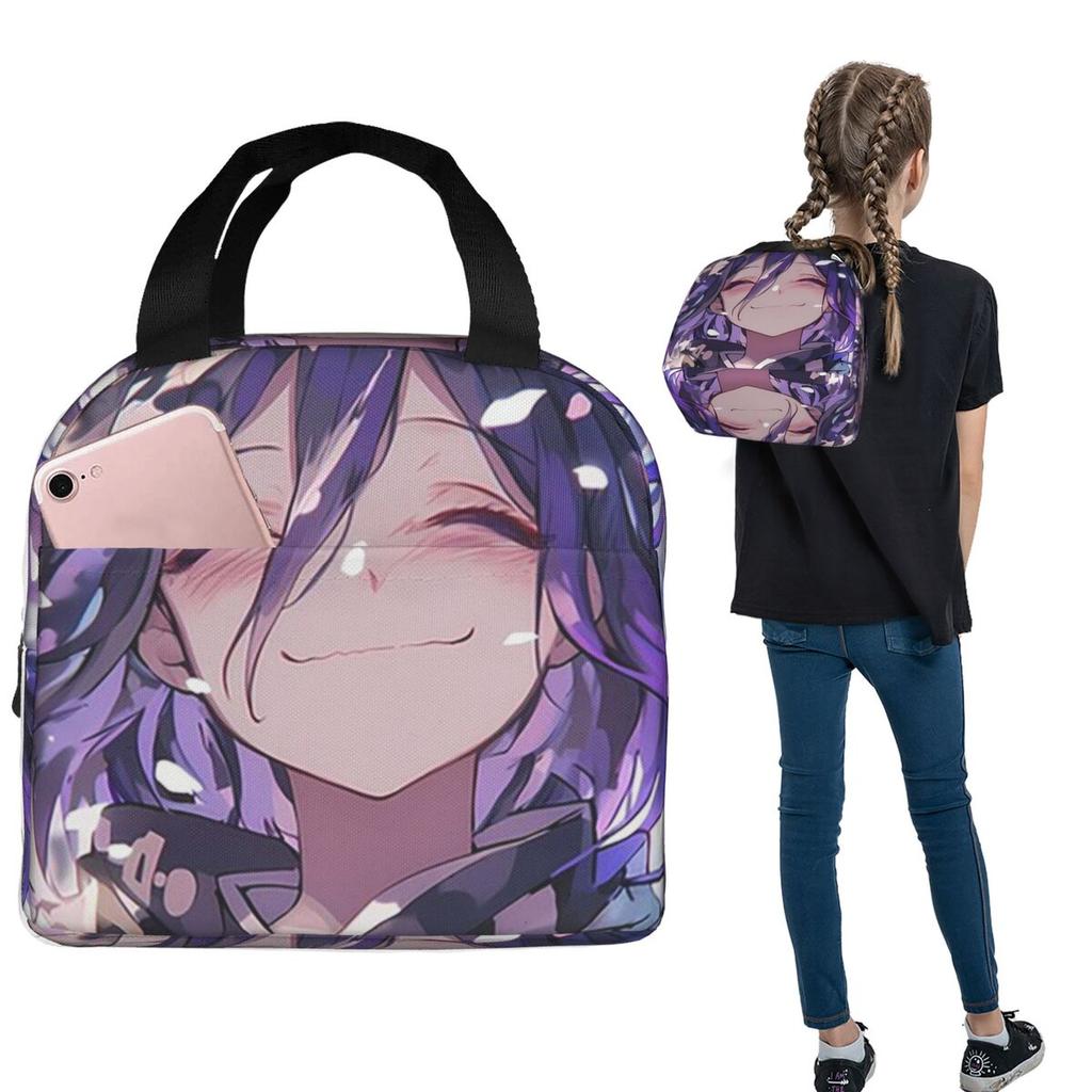 Sac à lunch isotherme Anime Kokichi Ouma Danganronpa pour femmes enfants Boîtes alimentaires portables Boîte à lunch thermique Sac fourre-tout