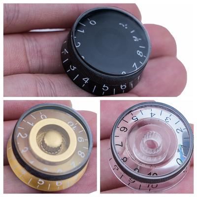 3pcs/4pcs Electric Guitar Knobs Speed Volume Tone Control Knobs Compatible for LP Style Electric Guitar Parts Replacem
