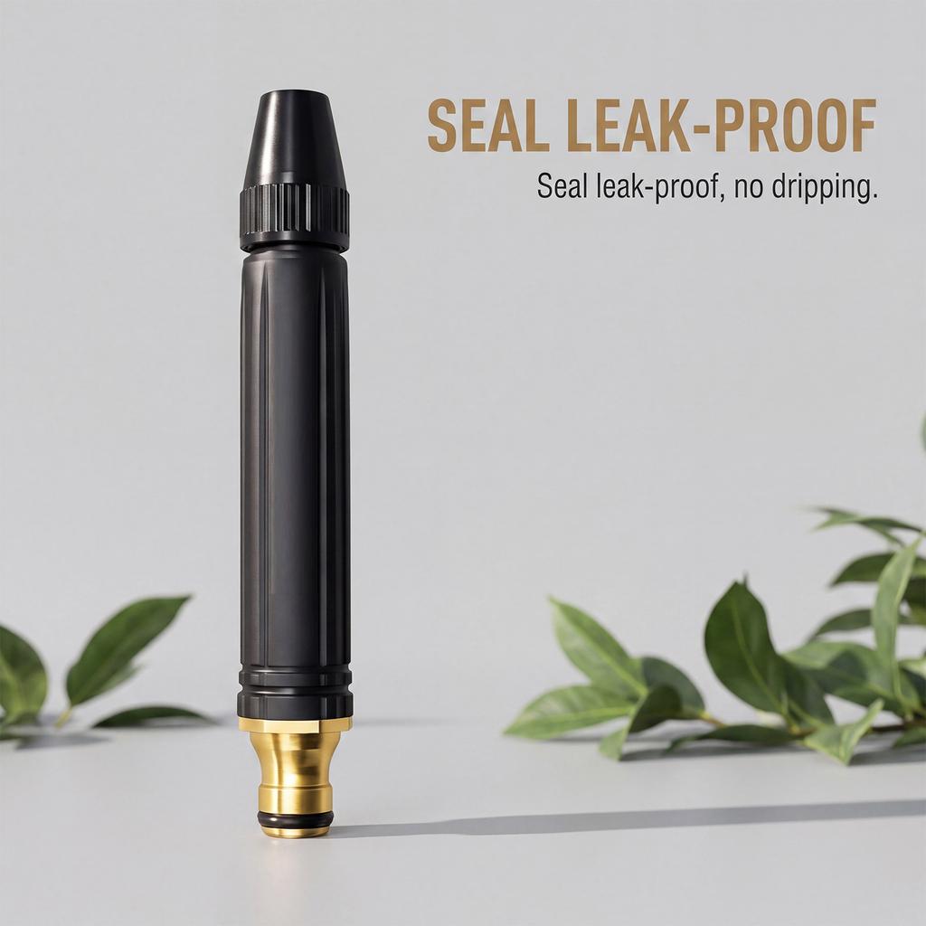 Portable High Pressure Car Wash Water Gun Adjustable Nozzle for Household Cleaning and Residue Removal with Durable Brass Connector