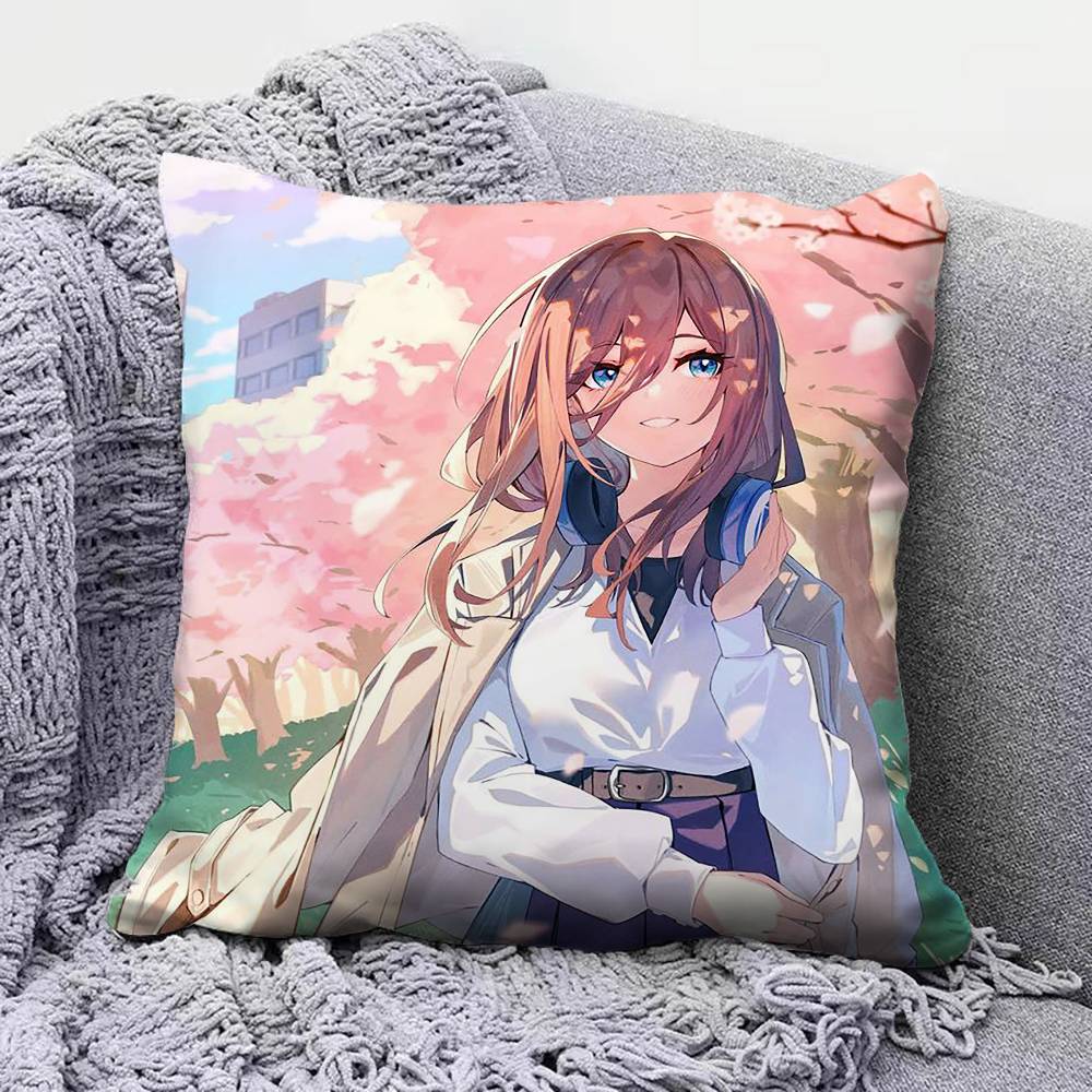 Miku Nakano toubun no hanayome Pillow Covers Home Sofa Cushion Covers and Aecorative Custom