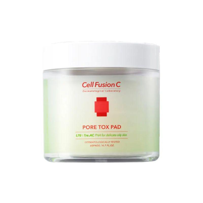 Cell Fusion C TRIAC Pore Tox Pads Instant Pore Minimizing Daily Exfoliating Toner Pads 60 Sheets